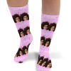 Congrats Pink Personalised Graduation Photo Socks