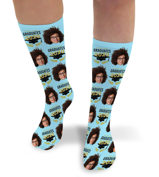 Graduates Year Personalised Graduation Photo Socks