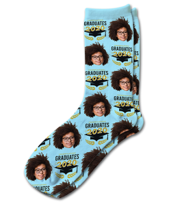 Alternative view of Graduates Year Personalised Graduation Photo Socks