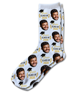 Alternative view of Grads Class Of Personalised Graduation Photo Socks