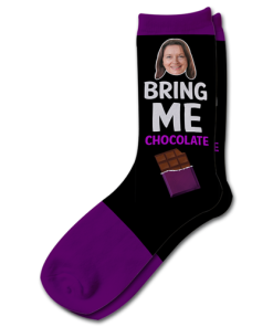 Alternative view of Bring Me Chocolate Personalised Photo Socks