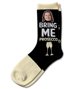 Alternative view of Bring Me Prosecco Personalised Photo Socks
