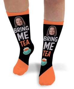 Bring Me Tea Personalised Photo Socks