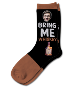 Alternative view of Bring Me Whiskey Personalised Photo Socks