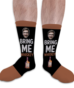 Bring Me Whiskey Personalised Photo Socks