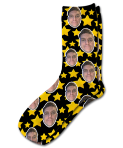 Alternative view of Stars Personalised Photo Socks