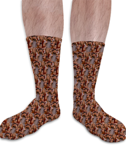 Alternative view of Face Mash Family Personalised Photo Socks