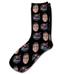 Alternative view of Your Cricket Club Socks Personalised Photo Socks