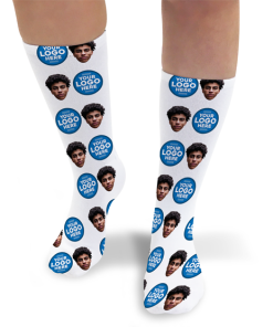 Your Business Logo Personalised Photo Socks