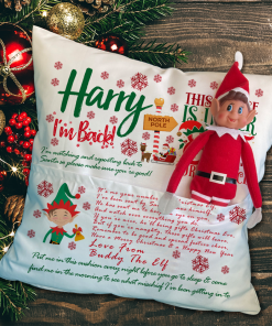 Personalised Elf On A Shelf Cushions