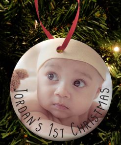  Babies 1st Christmas Photo Upload  Bauble