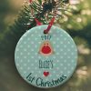 Baby 1st Christmas Robin Bauble