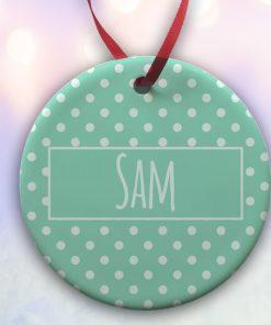 Alternative view of Ceramic Bauble - Polka Dots