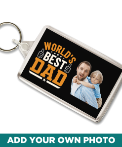 World's Best Dad Personalised Photo Keyring