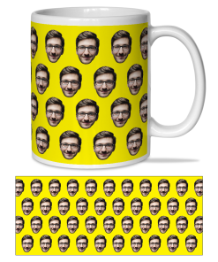 Alternative view of Coloured Background Personalised Photo Mug
