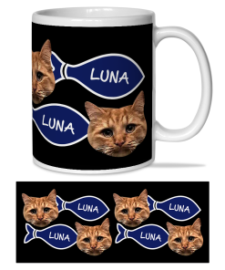 Alternative view of Pets Personalised Photo Mug Cat