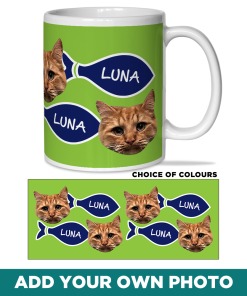 Pets Personalised Photo Mug Cat