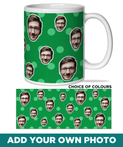 Polka Dots Personalised Photo Mug