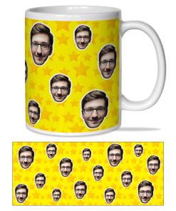 Alternative view of Stars Personalised Photo Mug