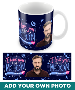 Personalised Photo Mug To The Moon and Back Valentines Day