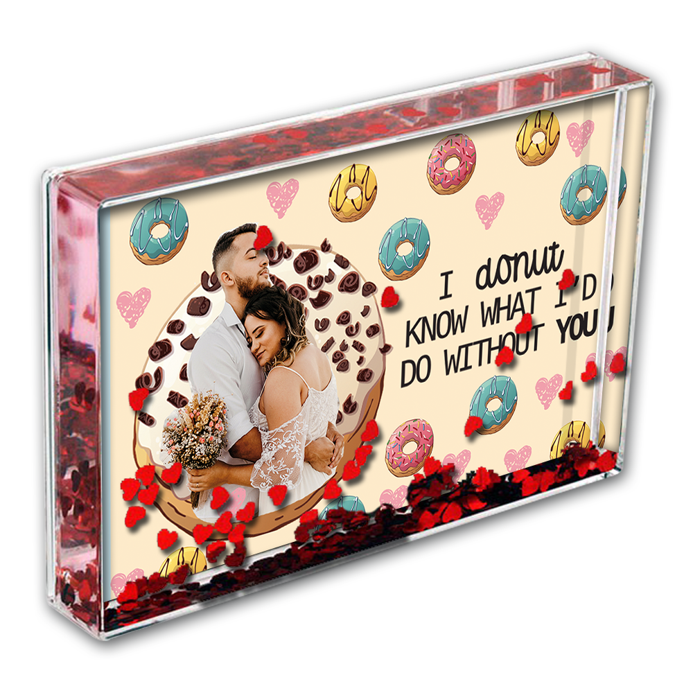 Love Heart Photo Block Donut Know What I'd Do