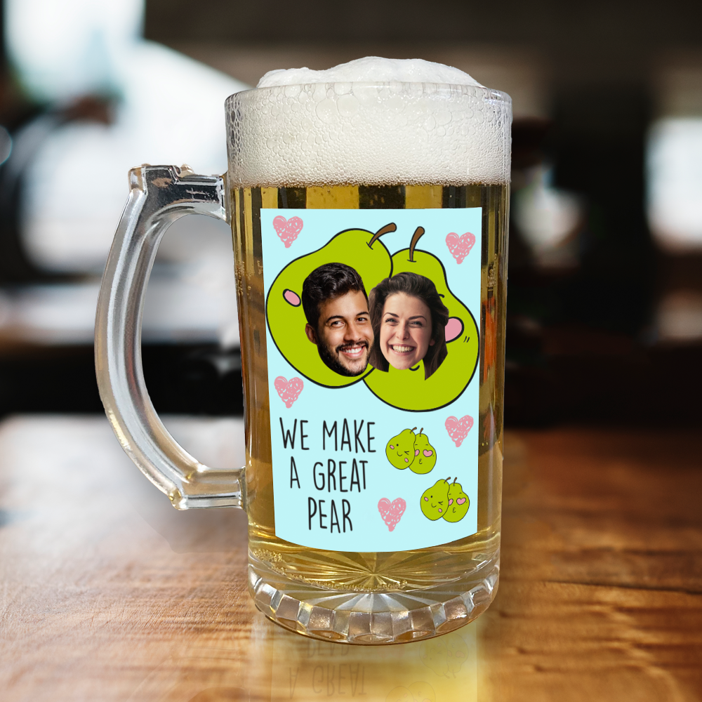 Personalised Beer Glass We Make A Great Pear