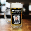 Personalised Beer Glass Dr-Uncle Add Any Name