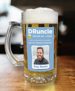 Alternative view of Personalised Beer Glass Dr-Uncle Add Any Name