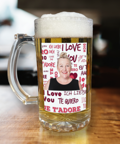 Personalised Beer Glass Love Languages