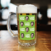 Personalised Beer Glass Photo & Message