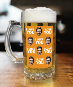 Alternative view of Personalised Beer Glass Photo & Message