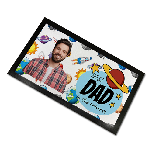 Personalised Bar Mat / Runner Best Dad In The Universe