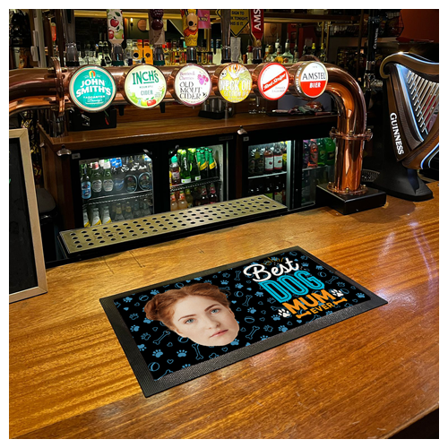 Personalised Bar Mat / Runner Best Dog Mum - Image 2