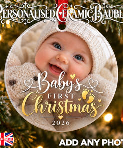 Baby's First Christmas 2026 - Ceramic Bauble