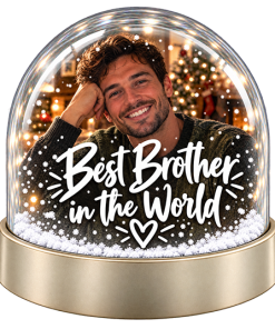 Alternative view of Personalised Snow Globe - Best Brother In The World