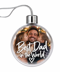 Best Dad In The World Photo Upload - Jumbo Acrylic Bauble - Image 3