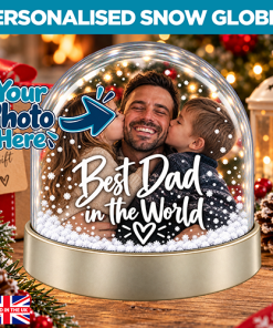 Personalised Snow Globe - Best Dad In The World