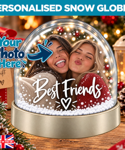 Personalised Snow Globe - Best Friends Photo Upload