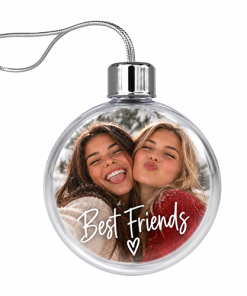Best Friends Photo Upload - Jumbo Acrylic Bauble - Image 3