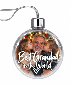 Best Grandad In The World Photo Upload - Jumbo Acrylic Bauble - Image 3