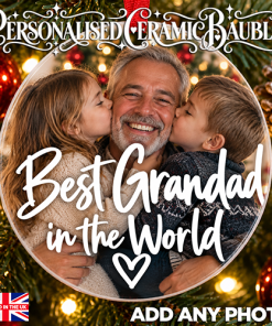 Alternative view of Best Grandad In The World - Ceramic Bauble