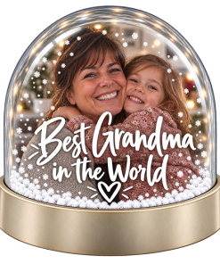 Alternative view of Personalised Snow Globe - Best Grandma In The World