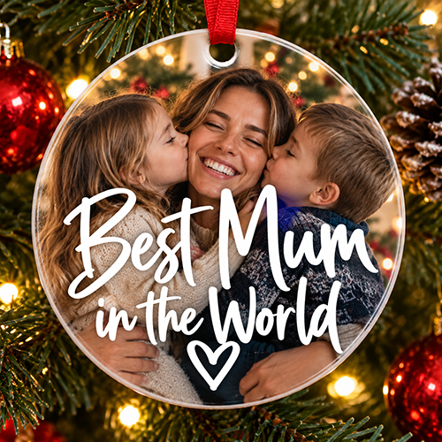 Best Mum In The World - Ceramic Bauble