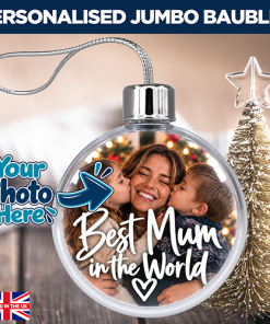Alternative view of Best Mum In The World Photo Upload - Jumbo Acrylic Bauble