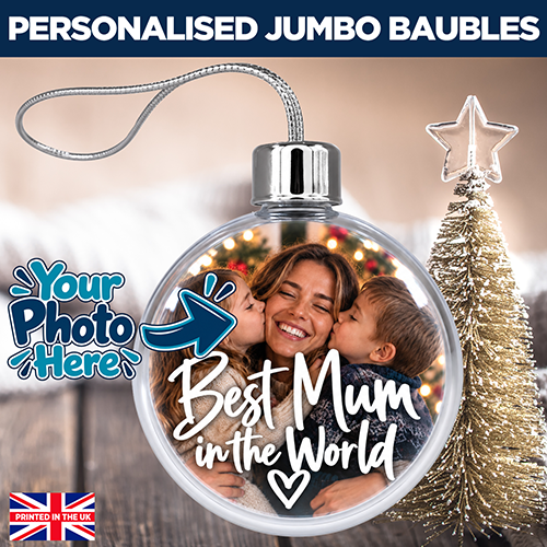Best Mum In The World Photo Upload - Jumbo Acrylic Bauble - Image 2