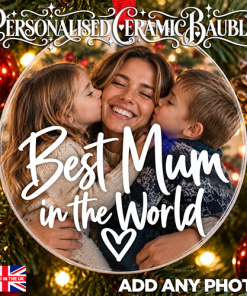 Alternative view of Best Mum In The World - Ceramic Bauble
