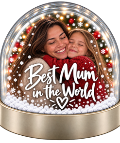 Alternative view of Personalised Snow Globe - Best Mum In The World