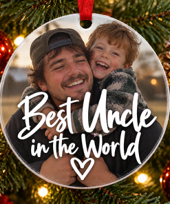 Best Uncle In The World - Ceramic Bauble