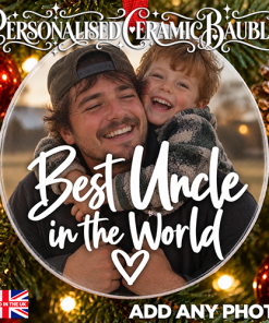 Alternative view of Best Uncle In The World - Ceramic Bauble