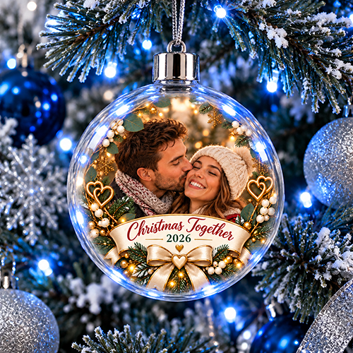 Christmas Together 2026 Photo Upload - Jumbo Acrylic Bauble